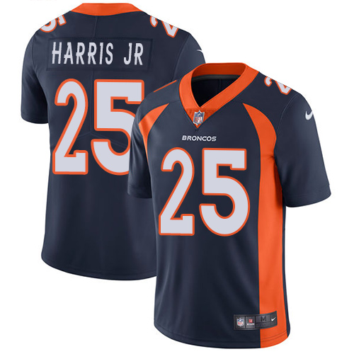 2019 men Denver Broncos #25 Harris Jr blue Nike Vapor Untouchable Limited NFL Jersey->denver broncos->NFL Jersey